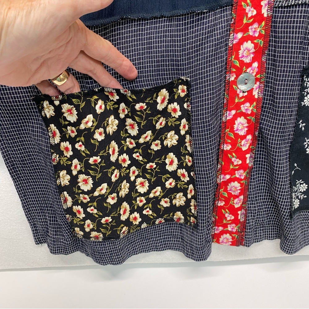 Fern Bratten Patchwork Button Front Tunic Top Wom… - image 6